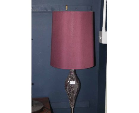 STANDARD LAMP
with purple shade, and one other (2)