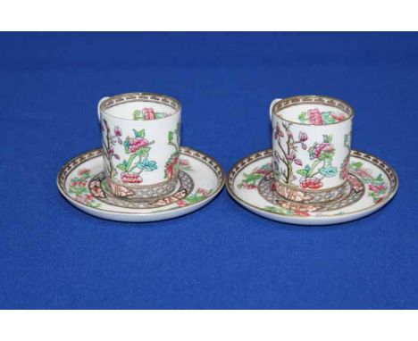 COALPORT INDIAN TREE PART COFFEE SET
comprising of five cups, six saucers and milk