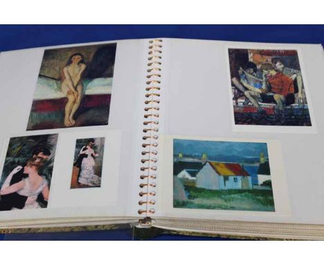 LOT OF VINTAGE PHOTOGRAPHS AND POSTCARDS
including an album of art related postcards and exhibition programmes and a small gr