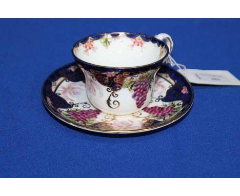 DUCHESS CHINA TEA SET
with blue foliate and gilt decoration on white ground; comprising of six cups, six saucers. six side pl