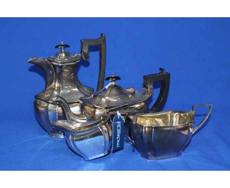 PLATED FOUR PIECE TEA AND COFFEE SERVICE