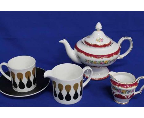 LOT OF TEA AND COFFEE WARE
comprising Wedgwood Susie Cooper, Stafordshire and a Victorian part set 