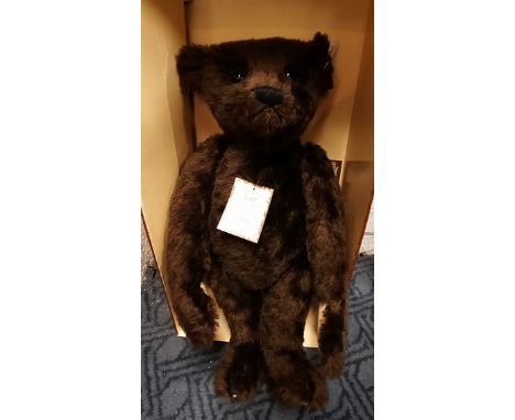 1907 REPLICA STEIFF BEAR - LIMITED EDITION BROWN BEAR 2268 OF 3000 &amp; CERTIFICATE