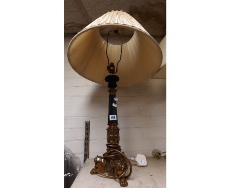CORINTHIAN COLUMN TABLE LAMP WITH SHADE - 84 CMS (H) APPROX