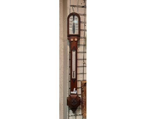ANTIQUE STICK BAROMETER - 100 CMS LENGTH APPROX