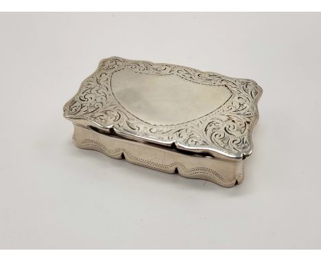 HM SILVER SNUFF BOX