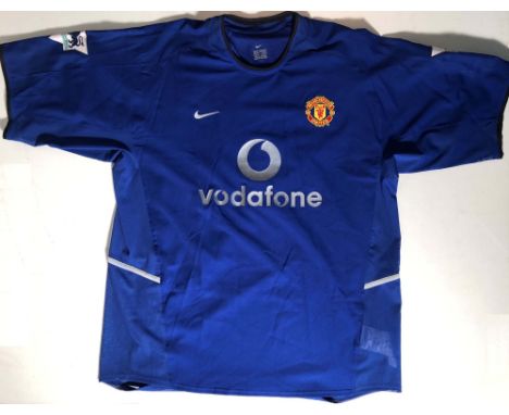 MATCH WORN DAVID BECKHAM SHIRT. A 2002/03 Manchester United shirt worn by David Beckham. Originally sold at Bonhams Sporting 