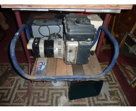 A Nu-tool power portable generator with industrial plus Briggs & Stratton five horse power petrol engine