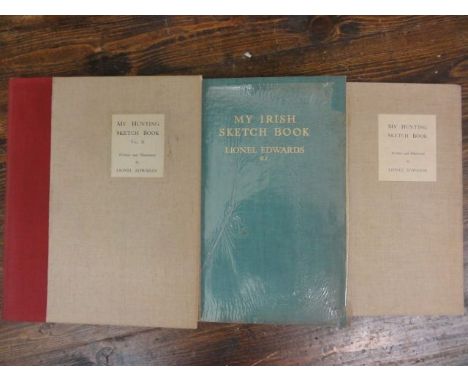 Lionel Edwards, 18 volumes including My Irish Sketch Book, Scene from the Saddle, Sketches in Stable and Kennel, Sport in War