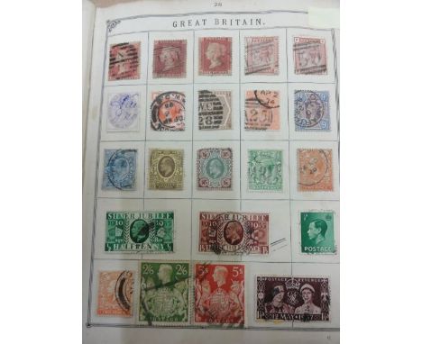 The Lincoln stamp album, includes early issues from GB, Commonwealth and world stamps