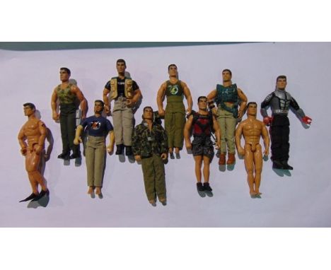 A small collection of vintage Action Men figures