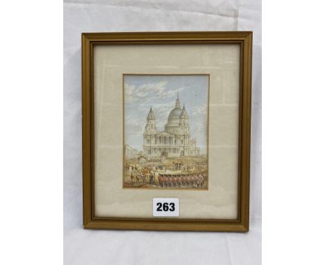 BAXTER PRINT THE FUNERAL OF THE DUKE OF WELLINGTON 1852