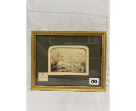 BAXTER PRINT THE CHALEES SATTOON EAST INDIA CL155 1850 RED SEAL MOUNT