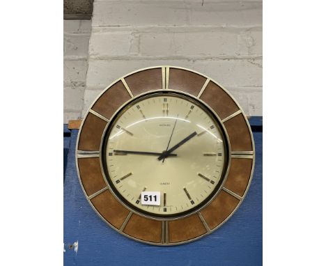 VINTAGE METAMEC QUARTZ WALL CLOCK 