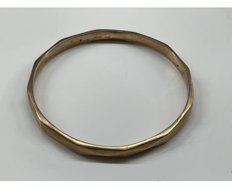 YELLOW METAL BANGLE 17.5G OVERALL