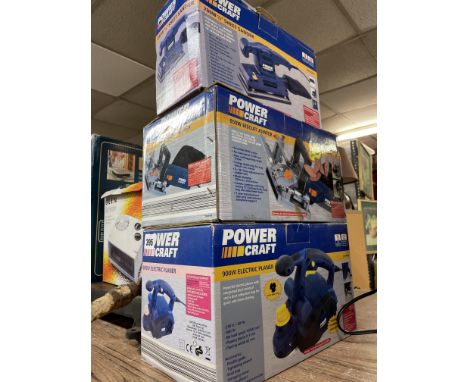 POWER CRAFT ELECTRIC PLANER, BISCUIT JOINER AND SHEET SANDER 