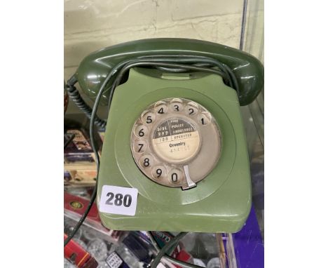 SAGE GREEN VINTAGE TELEPHONE 