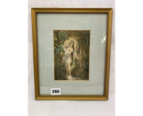 BAXTER PRINT 266 CIRCASSIAN LADY AT THE BATH CL344 1850