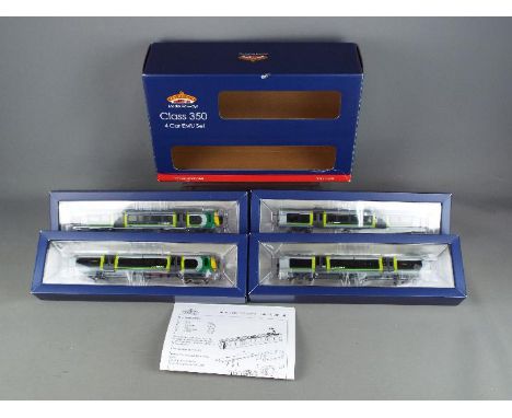 Bachmann - A boxed Bachmann OO gauge #31-032 350/1 Desiro 4 Car EMU Set Op.No.350101 in London Midland Region livery. Models 