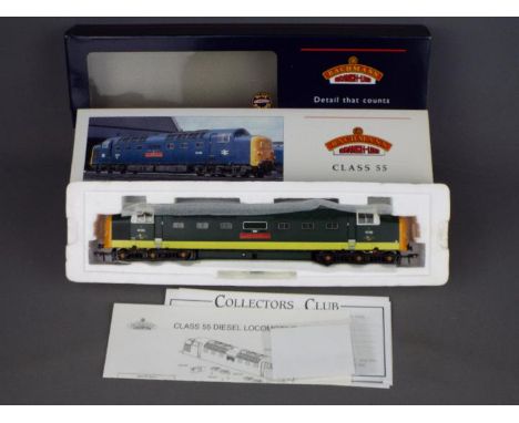 Bachmann - A boxed Bachmann OO gauge #34-525A Class 24 Deltic Diesel Locomotive Op.No.55002 'The King's Own Light Infantry' i