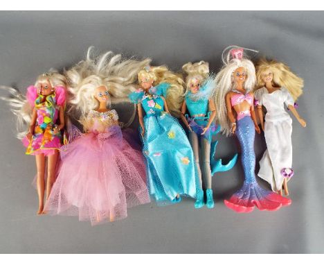 Barbie by Mattel - A collection of six poseable Barbie fashion dolls, all marked 'Mattel'. [6]