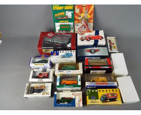 Corgi, Matchbox Dinky, Oxford Diecast, Lledo, Vanguards, Others - A collection of 17 boxed diecast model vehicles in various 