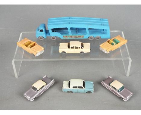 Matchbox, Lesney - A collection of seven unboxed diecast vehicles by Matchbox. Lot consists of Matchbox Car Transporter Acces