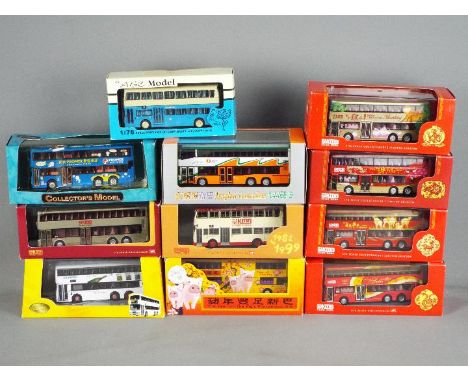 Corgi, KMB, ABC Models, CSM  - 11 boxed diecast 1:76 scale model buses. Lot includes KMB #43226 Limited Edition '2001 Year of