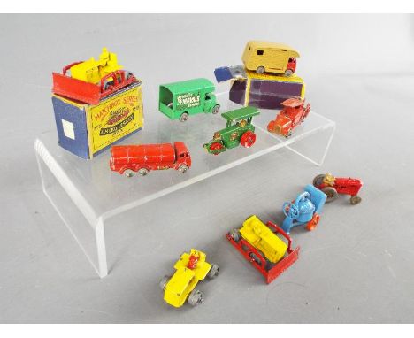 Matchbox by Lesney - A collection of 10 diecast Matchbox vehicles, 2 of which are boxed. Boxed items include#35 Marshall Hors
