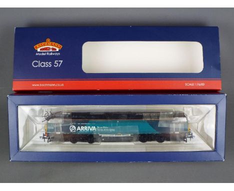 Bachmann - A boxed Bachmann DCC 21pin OO gauge #32-755 Class 57/3 Diesel Locomotive Op.No.57315 in Arriva Trains Wales livery