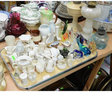 A tray inc. a quantity of crested wares, some WH Goss etc