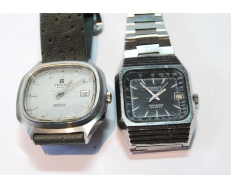 Gent's Tissot Seastar automatic watch, stainless steel, and another, quartz.   (2)