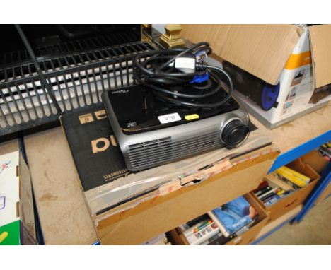 An Optoma projector