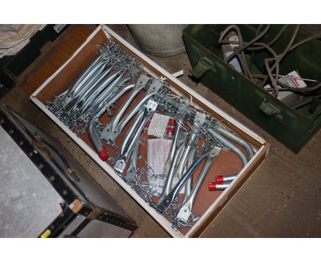 A fire escape ladder