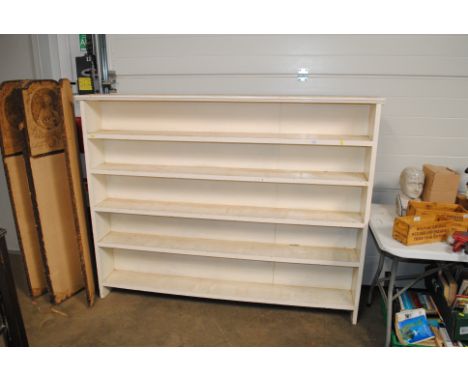 A large white painted shelf unit 