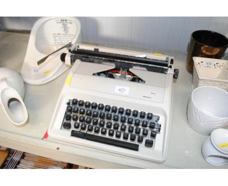 A typewriter