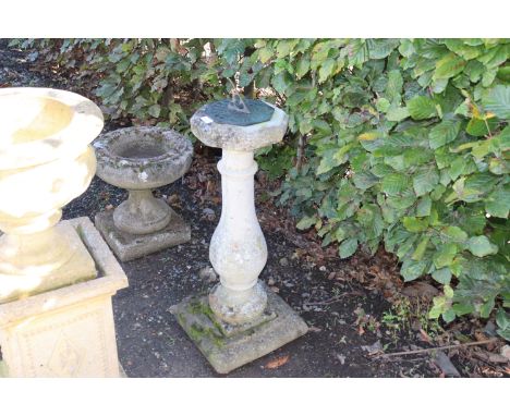 A concrete sundial 