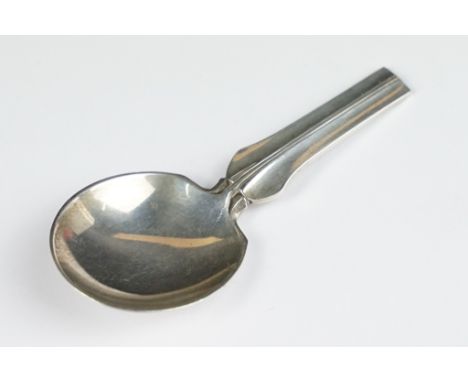 A vintage mid 20th century sterling silver Georg Jenson caddy spoon. 