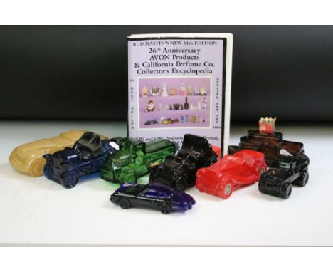 Large collection of assorted Avon novelty perfume / after shave scent bottles, many in the form of cars and boats. Together w