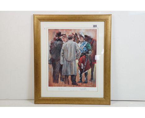 D.M. Dent, In the Company of Champions, limited edition print, inscribed with title below and numbered 79/500, signed below M