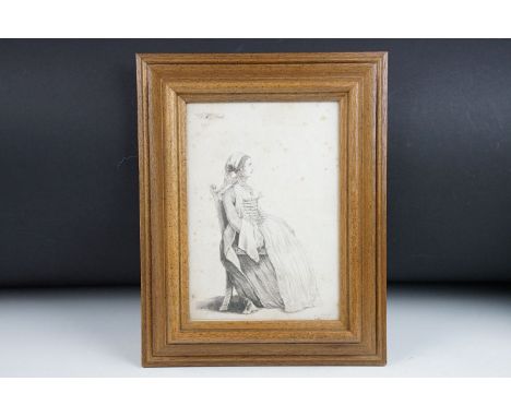 Richard Dalton (1715 - 1791), Woman from the Greek Island of Tinos, 1753, print, 19 x 23cm, framed and glazed 