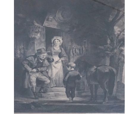 ALEX FRASER The Expected Penny, a print, 42.6cm x 33.5cm, together with Charles Sainton, Away to the Enchanted Land, a print,