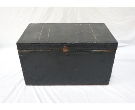 EDWARDIAN TRAVEL TRUNKthe interior labelled 'G.L.Williams, Trunk, Portmanteau & Camp Equipage, 41 New Bond Street, London', w