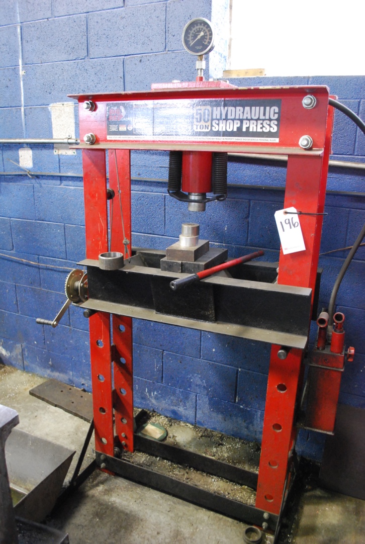 BIG RED 50TON HYDRAULIC ADJUSTABLE SHOP PRESS