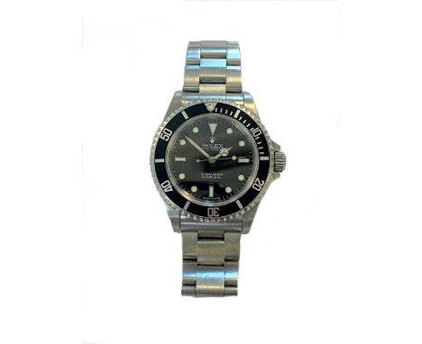 Rolex - A steel 'Oyster Perpetual Submariner 40' wristwatch, circa 2005, model 14060M serial number D449622, circular black '