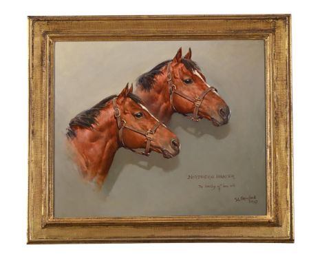 λ  SUSAN CRAWFORD (BRITISH B. 1941)NORTHERN DANCEROil on canvasSigned, titled, inscribed The Daddy of 'em all and dated 1987 