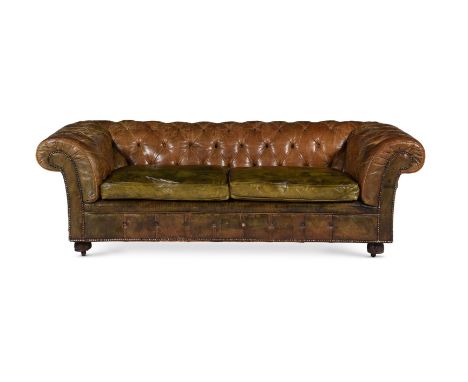 A LEATHER CHESTERFIELD SOFA68cm High, 205cm wide, 97cm deep Provenance:The Private Collection of a GentlemanFormed at two pro