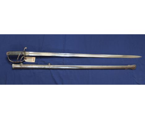 A British 1821 model Light Cavalry/Royal Artillery Officers sword with scabbard