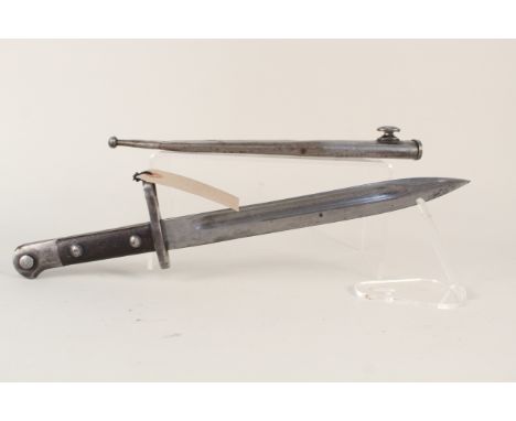 A Turkish knife bayonet for the Mauser rifle with scabbard (1935 model)