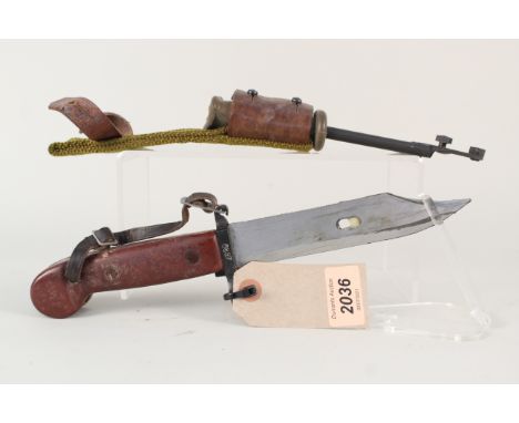 An AKM Bayonet with scabbard (matching numbers)
